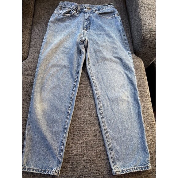 L.L.Bean Double L Relaxed Fit Jeans Medium Wash Denim 28 waist x 27 inseam - Picture 1 of 6